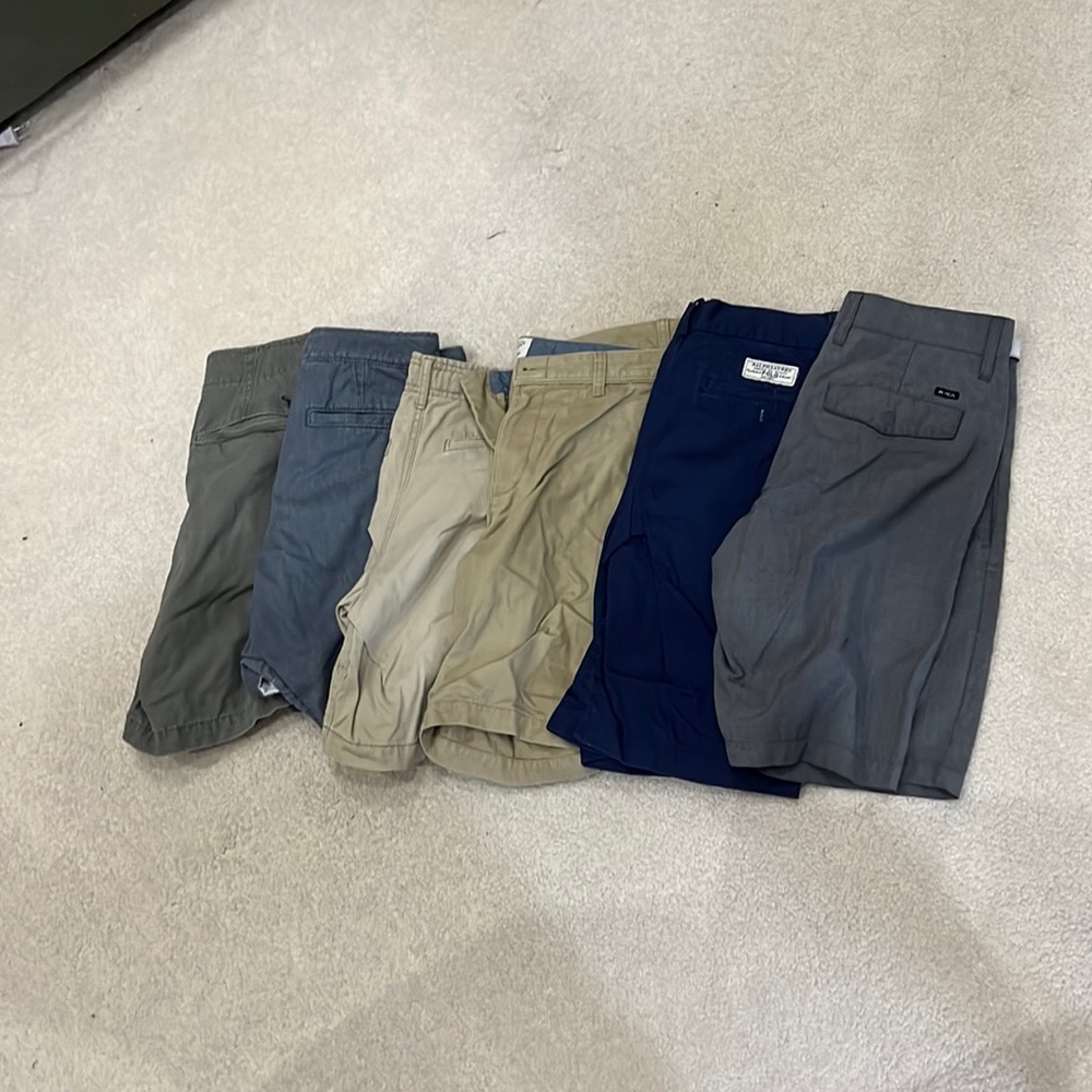 6 pairs of above the knee shorts - polo Hollister American eagle rvca